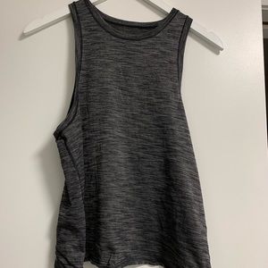 Lululemon Squad Goals tank in Heathered black